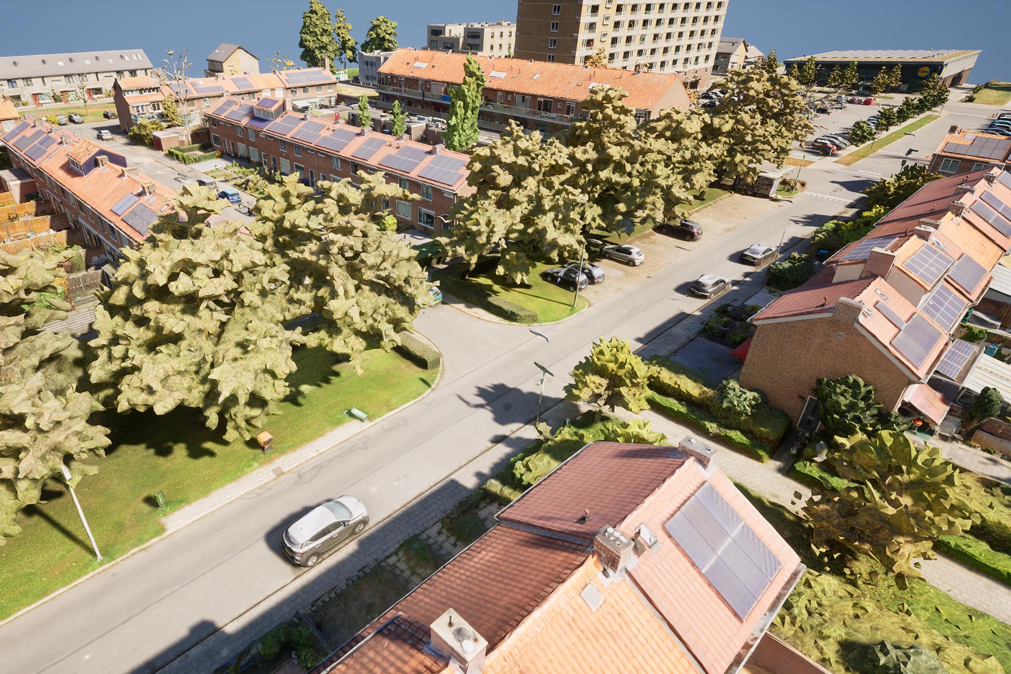 Liendert visualisatie bestaande situatie 3D-stadsmodel Eyefly