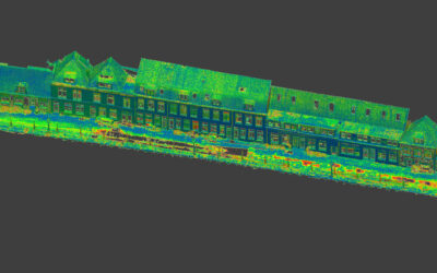 Kade monitoren met 3D-puntenwolken